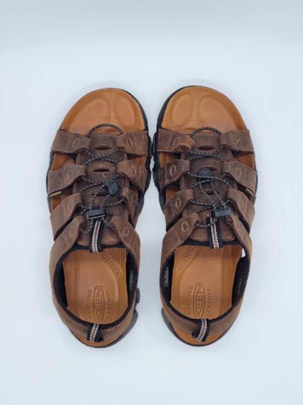 KEEN Men’s Daytona II Brown Leather open-Toe Outdoor Sandals Size 11 NWOB - Picture 4 of 8